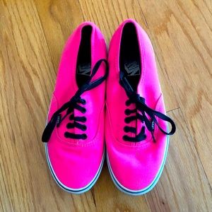 Neon pink Vans